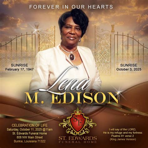 St. Edwards Funeral Home,... - St. Edwards Funeral Home, LLC. | Facebook