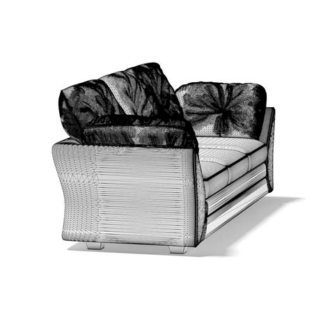 Red Leather Sofa 3d Model Download Sofa On