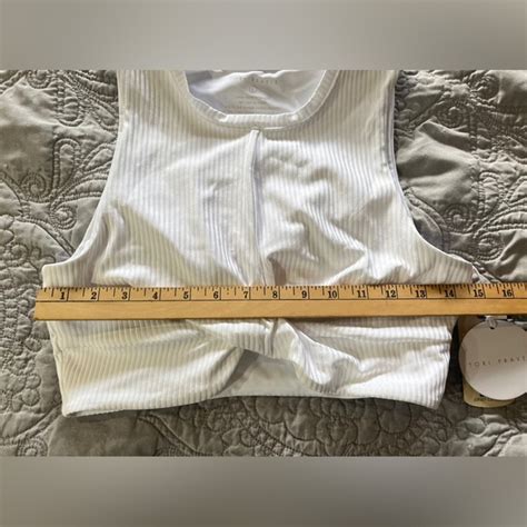 Tori Praver Swimwear Swim Nwt Tori Praver Swimwear Emmy Bikini Swim Top White Ribbed Size L