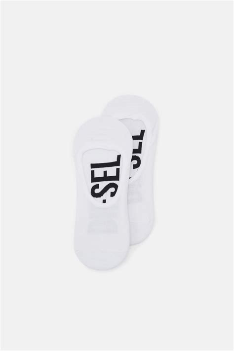DIESEL HIDDEN SOCKS 2PK WHITE – Blank Space