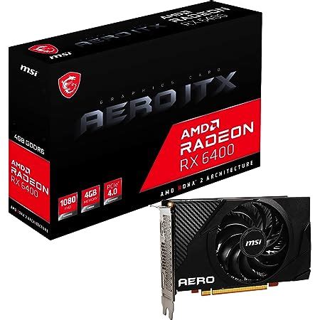 Powercolor AMD Radeon RX 6400 Low Profile Graphics Card with 4GB GDDR6 ...