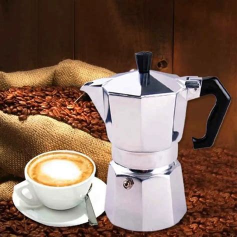 Aliexpress.com : Buy Coffee Pot 50/150/450ml Italian Aluminum Stove Top ...