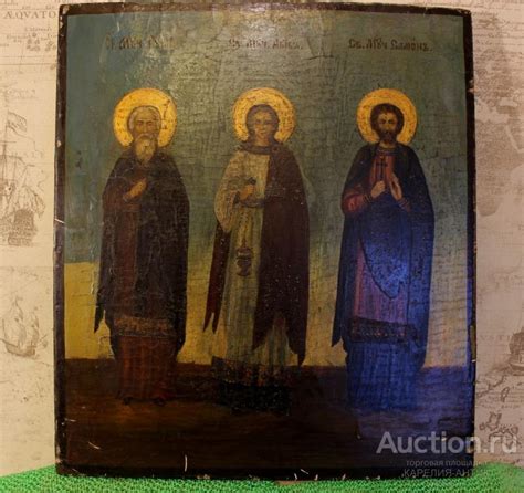 19 век Икона Хранитель Семейного Очага 41*37см.темпера.