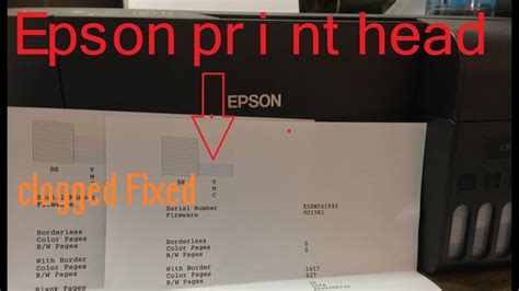 Print Head Clogged Or Block Epson L3110 L3116 L3150 L3156 L200 L220