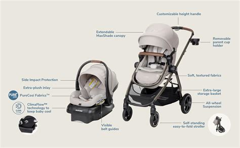 Amazon Maxi Cosi Zelia Luxe 5 In 1 Modular Baby Travel System