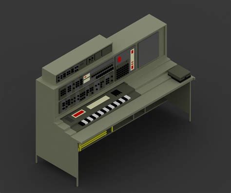 model ibm  replica vintage  mainframe computer vr ar