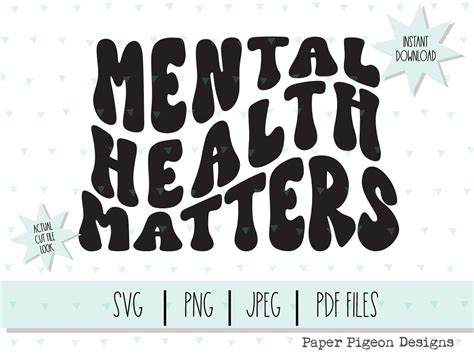 Mental Health Matters Wavy Svg Mental Health Awareness Wavy Etsy