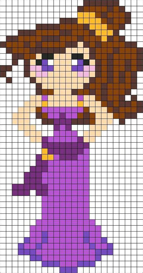 Les 9 Meilleures Images Du Tableau Pixel Art Princesse Sur Pinterest