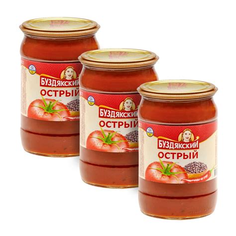 Соус томатный Буздякский острый, 670г х 3шт - купить с доставкой по ...