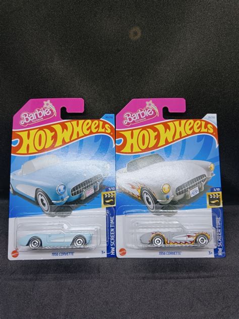 Hot Wheels 1956 Corvette Barbie The Movie Hobbies Toys Toys Games On Carousell