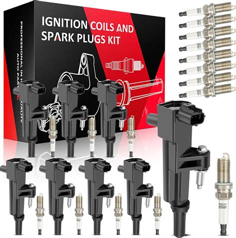 Amazon KILOAUTO 8 Ignition Coils With 16 Iridium Spark Plugs Fit