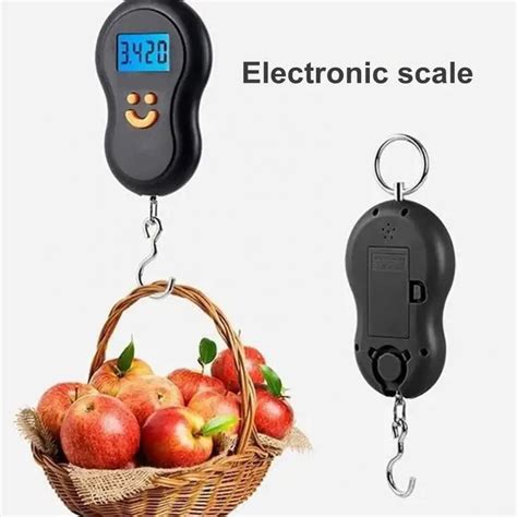 Компактные электронные весы, компактный безмен 50 кг, с круглой ручкой ...