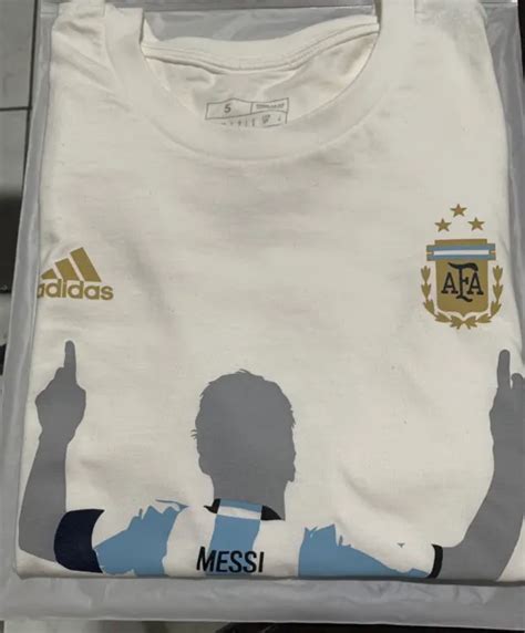 LIONEL MESSI ARGENTINA National Team Adidas 2022 Winners Celebration T