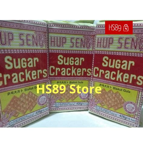 Jual Biskuit Hup Seng Deluxe Cream Sugar Crackers Asli Malaysia