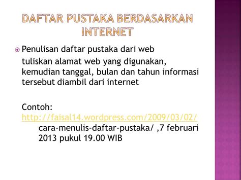 Cara Menulis Daftar Pustaka Dari Web Berbagi Informasi