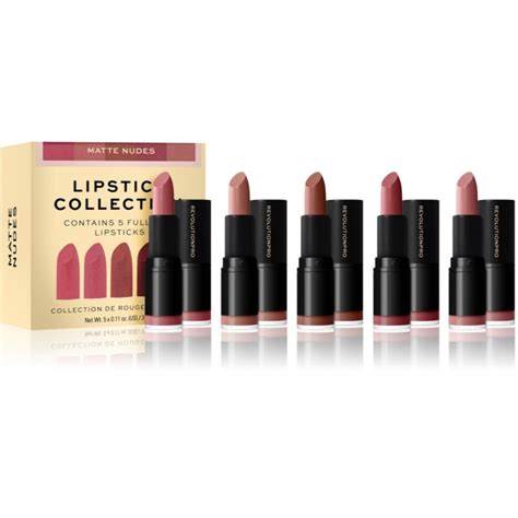 Makeup Revolution Pro Lipstick Collection Zestaw Szminek Odcie Matte Nude Szt Sklep Empik