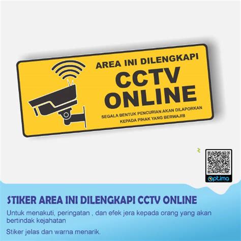 Jual Stiker Area Dilengkapi Cctv Online Indonesia Shopee Indonesia