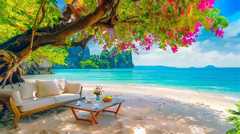 Morning At Beachside Cafe Ambience Elegant Jazz Bossa Nova Music