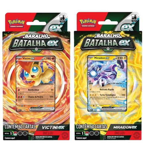 Deck De Batalha - DECK DE BATALHA EX MIRAIDON E/OU VICTINI Pokemon | Shopee Brasil
