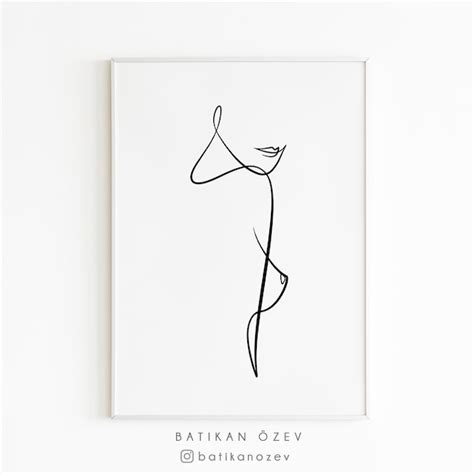 Nude Woman Poster Etsy