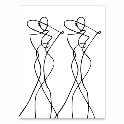 Nordic Minimalist Figures Line Art Sexy Woman Body Nude Wall Canvas Paintings Drawing Posters