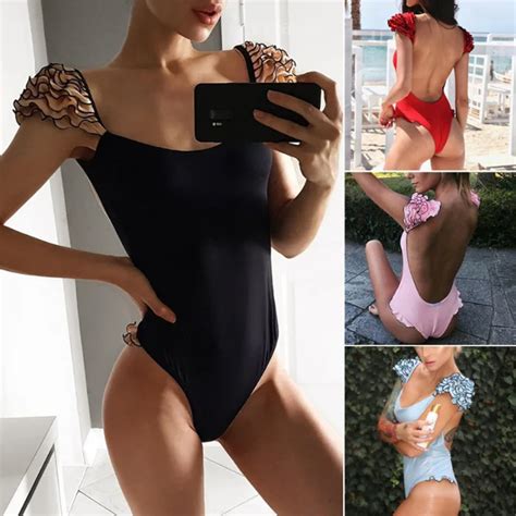 Bikini De Una Sola Pieza De Color S Lido Traje De Ba O De Una Pieza Traje De Ba O De Encaje