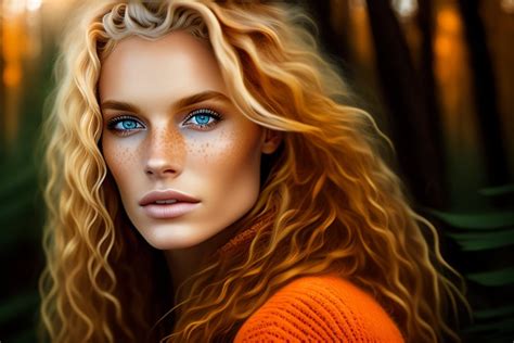 Strawberry Blonde Hair Blue Eyes Freckles