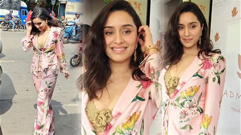 Shraddha Kapoor Looks Gorgeous In Flower Print Outfit For Unveiling Of