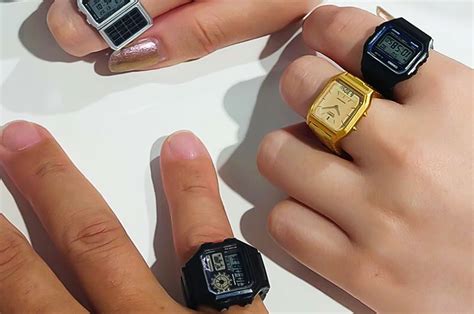 Casio Watch Rings Are A Tiny Wearable Tribute To The Japanese