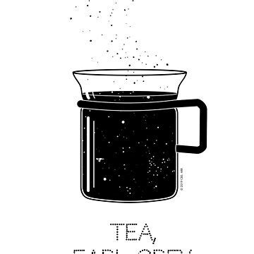 Tea Earl Grey Hot Captain Picard Star Trek TNG Star Field Light Backgrounds Sticker