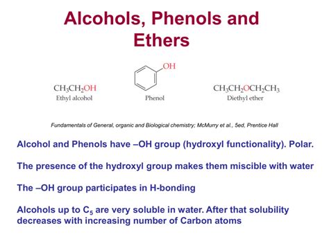 Alcohols Phenols And Ethers