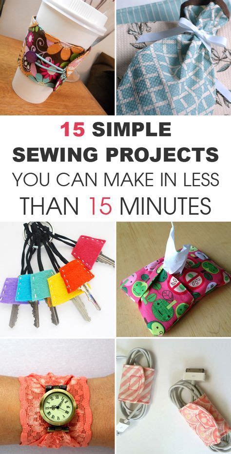 Cool Things To Sew In Under Minutes Easy Sewing Projects