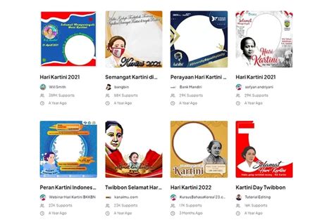 Estetik Kumpulan Desain Twibbon Hari Kartini 2022 Untuk Meriahkan 21