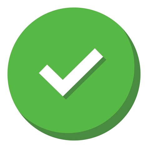 Check Mark Icon Vector, Checkmark Icon, Approved Symbol, Confirmation