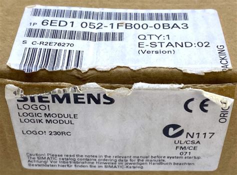 Siemens Ed Fb Ba Logic Controller Module Nib