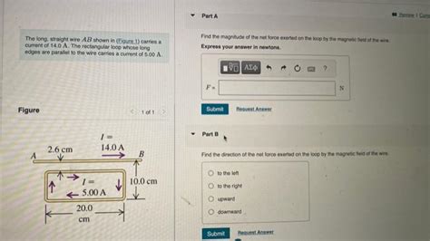 Solved The Long Straight Wire Ab Shown In Elgure Chegg