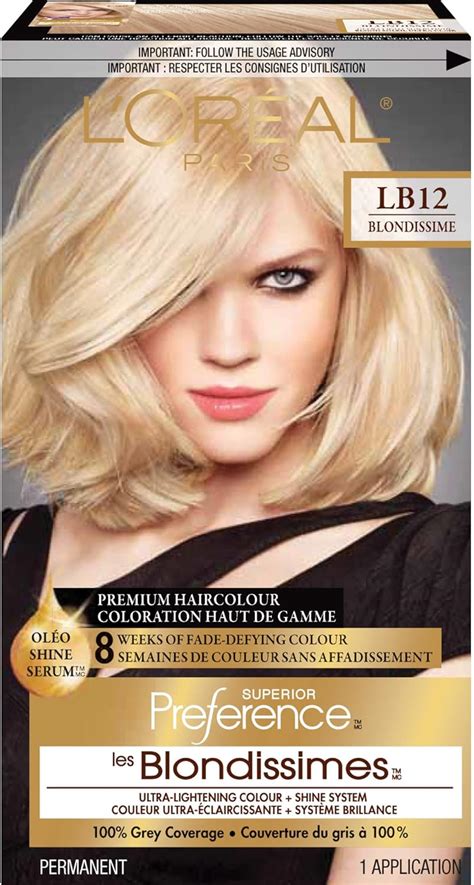 L Oreal Paris Superior Preference Permanent Hair Color Lb Ultra Light Natural Blonde