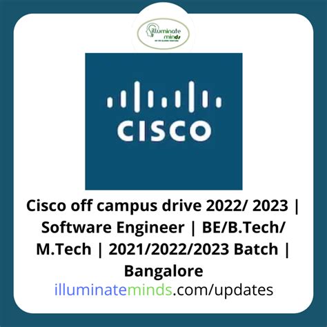 Cisco Off Campus Drive Software Engineer Be B Tech M