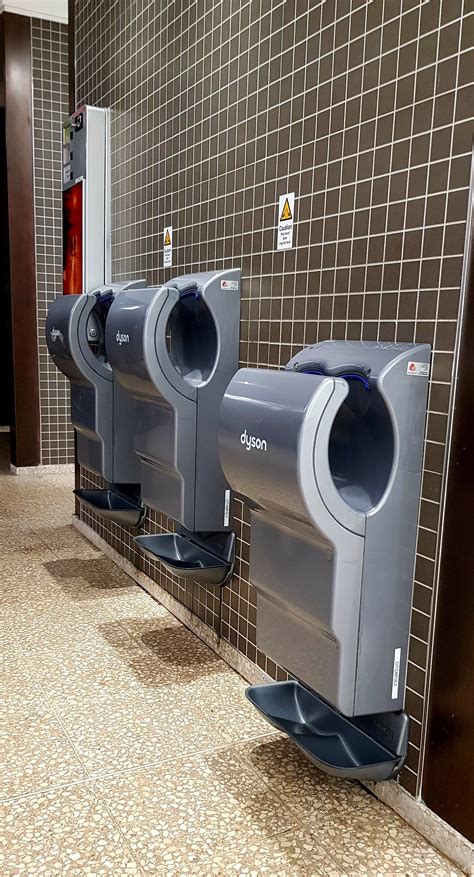 Dyson Airblade Db Ab14 Grey With Driplate Drip Tray Installed At