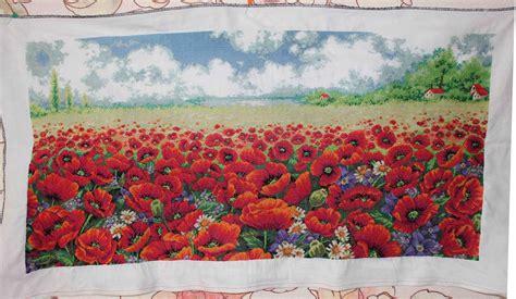 Вышивка «Маковое поле» - Вышивка крестом