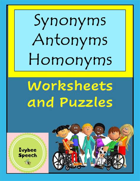 Synonyms Antonyms And Homonyms Worksheets And Puzzles Worksheets