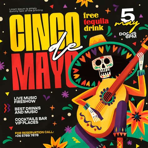 Colorful Cinco de Mayo Instagram Template | Free Download