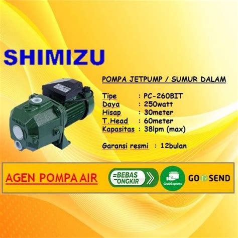 Jual Pompa Sumur Dalam Shimizu Pc Bit Jet Pump Pc Bit Shopee