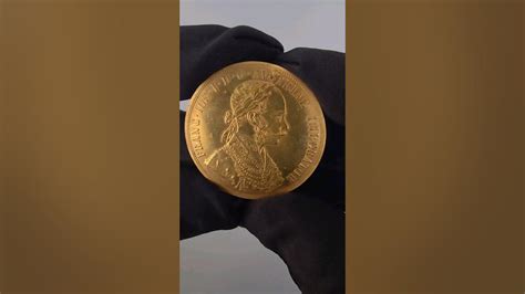Золотая монета 4 дуката 1907 года. Австро-Венгрия. Король Франц Иосиф I ...