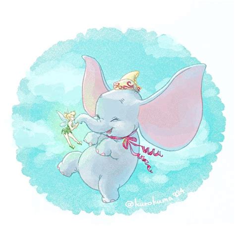 クロクマ on Twitter | ディズニーのイラスト, ディズニー イラスト, ダンボ ディズニー