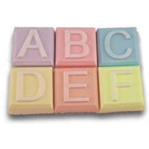 Alphabet Block Soap Molds A to F | Bulk Apothecary