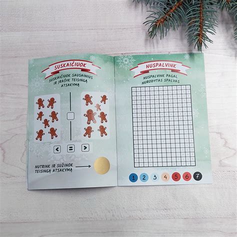 Kalėdų Senelio Užduočių Knygelė Reklamos Ir Dizaino Centras
