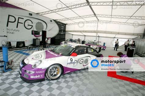 porsche supercup preparations   paddock porsche supercup