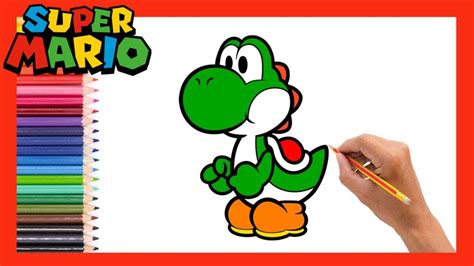 Como Dibujar A Yoshi De Super Mario Bros Facil Easy Drawings