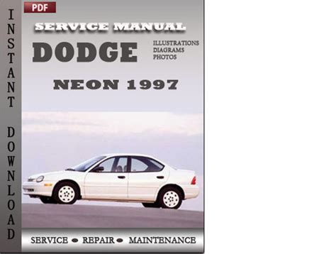 Dodge Neon 1997 Factory Service Repair Manual Download - Tradebit